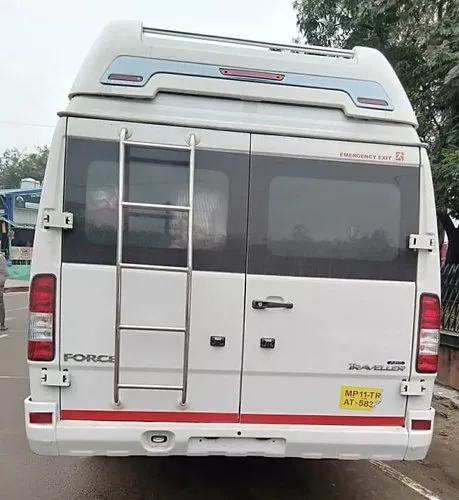 Spacious 20 seater tempo traveller interior